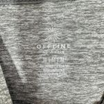 Aerie Offline Grey Heathered Hoodie Thumbholes Zipper Pockets Athleisure Size M Photo 5