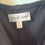 Von Maur Black Ruched Asymmetrical Dress with sparkly edge Photo 3