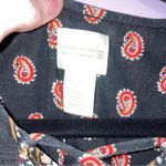 Chico's Boho Everyday Top Women Size L Dark Whimsical Teacher Casual Lightweight Photo 4