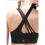Athleta S Train Free High Neck Sports Bra Cup D-DD Small Black Photo 6