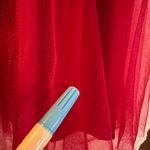 JJ's House Burgundy Homecoming Dress Fit And Flare Satin And Tulle With Appliqué Flowers GORGEOUS! Size 0 Photo 6