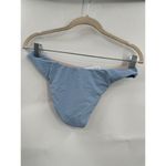 J.Crew NEW Curved Waist Cheeky Bikini Bottoms Blue Small Resortwear Preppy Beach Photo 2