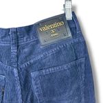 Valentino Jeans Dark Blue High Waist Corduroy '90s Straight Leg Mom Jeans Size 28 Photo 5