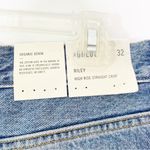 AGOLDE Riley High Rise Straight Crop Distressed Hem Endless Blue Size 32 NWT Photo 6
