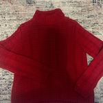 Liz Claiborne  Rich Red Cowl Neck Sweater Photo 0