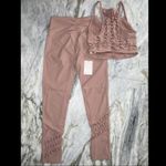 Free People  SET Bundle Revelation Yoga Athletic Dance Leggings and Top Size XS Photo 2