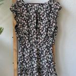 She + Sky Black Floral Playsuit Romper Size L Photo 4