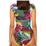 Bleu Rod Beattie Blue Rod Beattie Jungle Book Cap Sleeve One Piece Swimsuit Photo 1