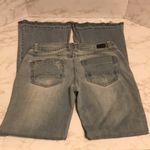 Celebrity Pink  distressed light wash denim lo rise flare jeans size 28 Photo 7