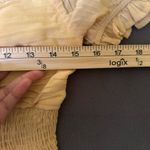 Privy Cropped Yellow Shirred Blouse Photo 3