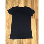 Ralph Lauren Polo  Y2K Women's XS Black V-Neck T-shirt Short Sleeves Fitted Photo 3