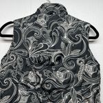 Aventura Puffer Vest Womens Small Dark Floral Forest Fleece Warm Outdoors Hiking Gray Photo 5