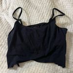 Spanx Steve MD Black Cut Off Spaghetti Tank Photo 1