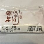 Coach NWT  Snowflake Cluster Bag Charm - Silver Multi Photo 3