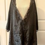 Victoria's Secret Vintage Victoria’s Secret Silk Lace Beaded Sequin Tie Night Robe Photo 0