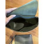 Faux Leather Olive Green Retro Old Money Mini Crossbody Purse Backpack Photo 5