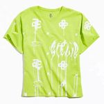 Urban Outfitters Billie Eilish Exclusive Allover Print Tee Baggy Neon Green L Photo 0