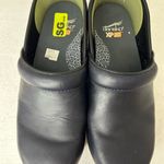 Dansko  Navy Blue Leather Clogs Photo 4