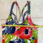 Abercrombie & Fitch Floral Racerback Necklace Tank Top in Red/Blue/Green - XS Photo 8