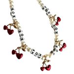 Betsey Johnson  RED HOT HEARTS CHERRY NECKLACE Photo 2