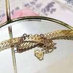 Christian Dior Authentic Vintage 24kt G.P Crystal Mirrored Herringbone Necklace Photo 4