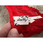Free People  Women's Red Lace Racerback Bralette Size S Photo 5