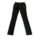 Sulfr Moto Pants Womens Juniors Size 3 Black Skinny Stretch Jeggings Zip Pockets Photo 7