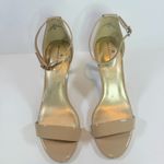 Bandolino Madia Open Toe Natural Patent Stiletto Sandals Buckle Strap Heels 8.5 Photo 3