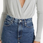 Free People  Turnt Surplice Bodysuit Oxide Photo 0