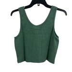 Bobi  Green Split Neck Cropped Tank Size Large New Photo 1