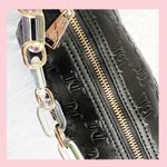 Juicy Couture Bling Bling Barrel Handbag Black Gold Chain Bling “JUICY” Logo Photo 6