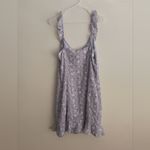 Storia  Lavender Floral Ruffle Mini Dress Large Photo 2