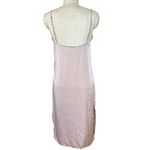 Stillwater Long Crinkle Satin Slip Dress in Pink Size 8 Photo 3