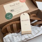 Evereve  Terrazas Double Band Platform Sandals in Caramel New in Box Sz 10 Photo 10