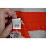 Banana Republic Women's Orange Grey Striped Knit Mini Dress S Photo 4