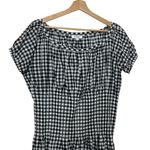 frankie's bikinis  Sadie Dress XL Black Gingham Gauze Babydoll Cottagecore Photo 2