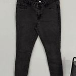 Refuge  Black Jean Leggings Jeggings Women's Size 12 Faux Pockets 2% Spandex Photo 0