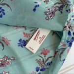 Arizona Jeans Arizona Jean Company Green Blouse with Bell Sleeves and Ruffled Peplum Photo 5