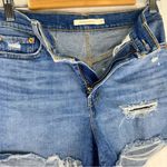 Levi's Levi’s Blue Denim Distressed Jean Shorts Women Size 27 Cut-Off Style Daisy Duke Photo 2