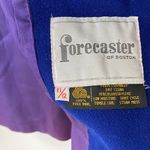 VINTAGE FORECASTER of BOSTON Wool Puff Sleeve Longline Pea Coat Blue Size L Photo 8