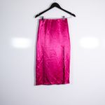 Babaton Aritzia Eames Satin High-Waisted Slip Skirt With Slit Eros Pink 0 Photo 0