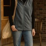 Vintage Outdoor Ventures Blue Fleece Zip Vest Sleeveless Hiking Jacket Size L Size L Photo 0