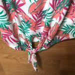 Poof! POOF MEDIUM SPAGHETTI STRAP TANK WITH LEAF Print Photo 8