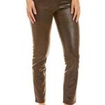 Max Studio NEW! Brown Faux Leather Skinny Pants Photo 2