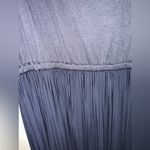 Ivanka Trump  Jersey matte dress size 8 tight pleats great fabric spandex navy Photo 5