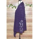 Absolutely Famous Purple Heathered Open Front Cardigan Sweater Size L Studded Photo 5