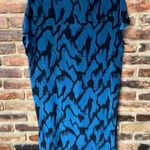 by Malene Birger Bellatrix Harluna Silk Short Sleeve Dress Women's Size 42 US 12 Blue Photo 7