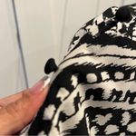 Chico's  3 Monochrome Paisley Mini Dress smocked waist Photo 6