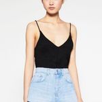 ZARA  high waisted cut off button fly denim sz 10 Photo 1