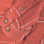 Carhartt Women’s Rugged Flex Orange Plaid Flannel Button Down Small Photo 6